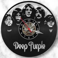 Relógio de Parede Disco de Vinil Deep Purple Bandas Rock Musica Decor Decorativo Retrô Vintage