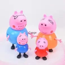 4 Brinquedos Para Bebês/Família De Porquinhos/De Papai Noel Mamãe/Decoração De Bolo