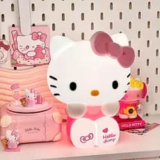 Série Hello Kitty Tapa sensor De Luz Proteção Para Os Olhos Quarto Lâmpada De Cabeceira Atmosfera Decoração De Mesa De A
