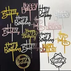 10 Peças Decoração De Bolo Acrílico Aniversário/Dia Dos Namorados Pais Padrinhos/Festa Temática De Casamento