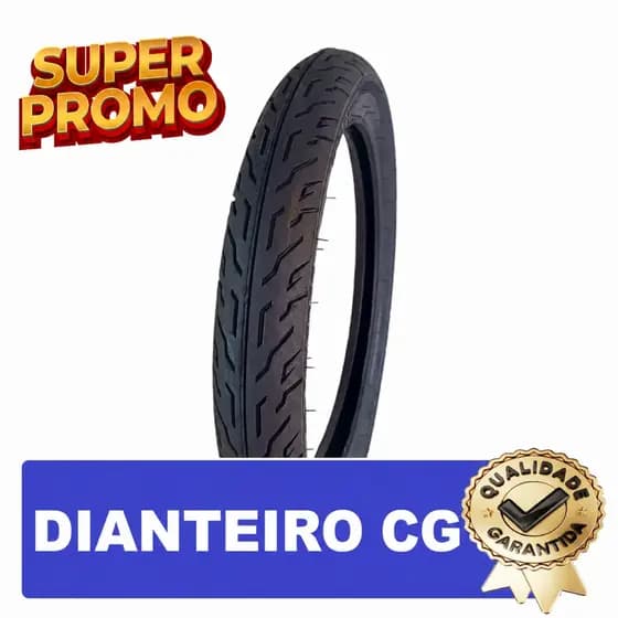PNEU DIANTEIRO 2.75-18 NOVO TITAN 150 CG 125 FAN 160 HONDA YBR YAMAHA PNEUFLEX