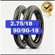 PAR PNEU DE MOTO CG 125 TITAN 150 FAN 160 HONDA YBR YAMAHA PROMOÇÃO BORRACHA PREMIUM