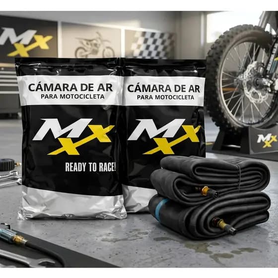 Câmara de Ar Moto Aro 18 MXX - Honda Titan Fan CG 125 150 160 / Yamaha YBR Factor