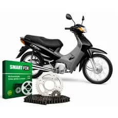 Kit Relação Transmissão Honda Biz 100 (1998 A 2005) Smartfox Aço