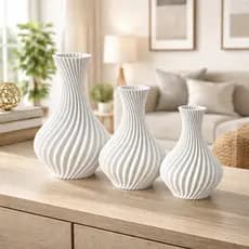 Vasos Decorativos Moderno Elegante Espiral Design Minimalista Decoração Sala Mesa Rack Estante