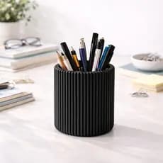 Porta Caneta Organizador de Mesa Porta Lápis Canelado Escolar Objeto Escritório Home office Multiuso