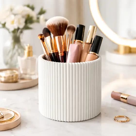 Organizador de Maquiagem Porta Cosméticos Batom Pincel Perfume Skincare Gloss Joias Feminino