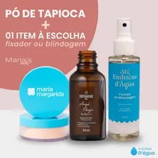 Blindagem ou Fixador de Maquiagem + Pó de Tapioca Maria Margarida e Catharine Hill | Spray Rosto Olhos à Prova d'Água