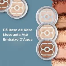 Pó Base de Rosa Mosqueta Até Embaixo D'Água Maria Margarida