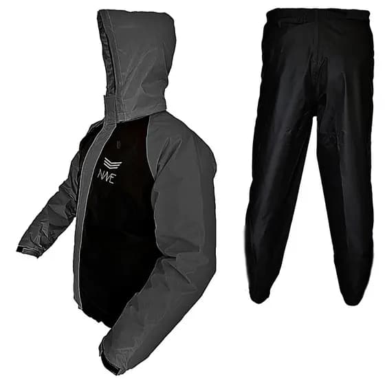 Capa de Chuva Motoqueiro Impermeável Nave Bicolor Nylon Com Capuz