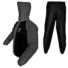 Capa de Chuva Motoqueiro Impermeável Nave Bicolor Nylon Com Capuz