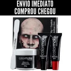 Maquiagem para  Halloween Colormake – Sangue falso lavável, efeitos realistas, cicatrizes .