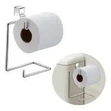 SUPORTE DUPLO CROMADO PORTA PAPEL HIGIENICO PARA CAIXA ACOPLADA PRIVADA OFERTA