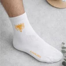 Kit 3 Pares Meia Cavalera Cano Longo Social Masculina Algodão Premium Conforto Top