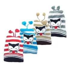 Kit 2 Touca Gorro Infantil Menina Menino Térmica para Frio Inverno Conforto Com PomPom