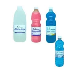 KIT OS MELHORES (FLOTADOR 2L + SABAO QUEROSENE 1L + REMOVEDOR ROSA 1L + LIMPADOR BAMBU 1L)