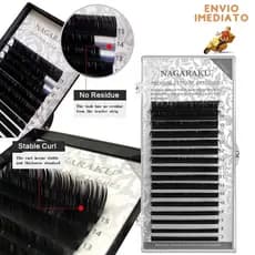 Cílios Nagaraku Premium Mink Mix 7-15mm C e D Fio A Fio Alongamento Extensão Cílios Maquiagem