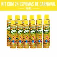 Kit 24 Espuminhas De Carnaval Axé Brasil 500 ml/Tampa Tradicional Preço De Atacado (9,99 CADA)