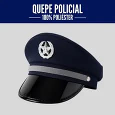 Chapéu Quepe Policial Carnaval, Festas Fantasia e Haloween 100% Poliester