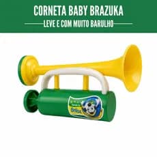 Corneta Baby Brazuka do Brasil Copa Do Mundo Buzina Festa Barulho Diversão
