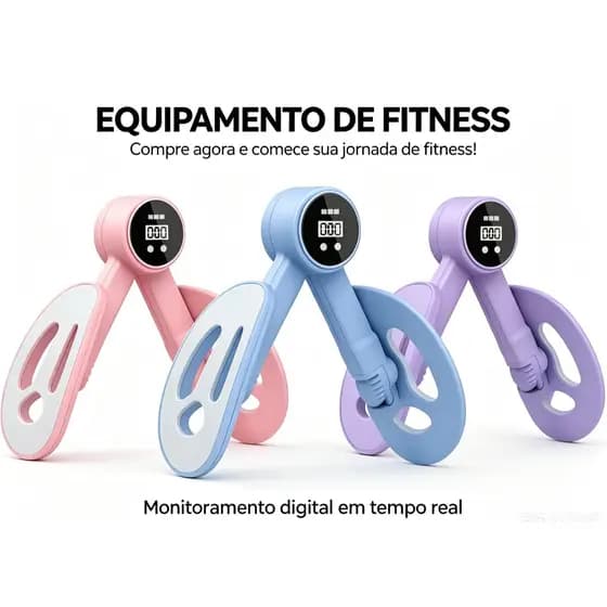Aparelho Exercício Muscular com Contador Digital Aumenta Coxa Bumbum Glúteo em Polipropileno ( COR ALEATORIO )