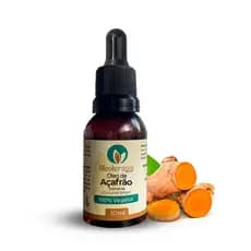 Óleo De Cúrcuma Açafrão Natural Capilar Anti Queda Fortalecedor Crescimento Hidratação