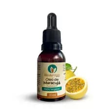 Óleo De Maracujá 100% Natural  Cabelo Oleoso Anti-Frizz Leve Pele Oleosa Acne