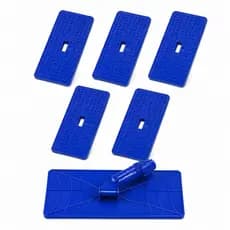 Kit 6 Suporte LT Limpeza pesada fixa Fibra Verde Abrasiva Articulado Rodo Suporte Fixo S/ Cabo