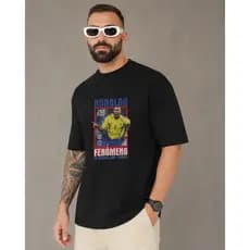 Camiseta Oversized Ídolos do Futebol Estampa Exclusiva Premium
