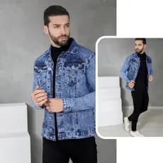 Jaqueta Jeans Masculina De Alta Qualidade Jeans Premium