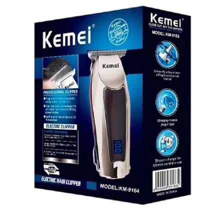 Kemei 9164 Máquina De Acabamento cortar cabelo pezinho Barbearia Profissional com display led m