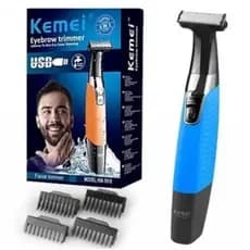Kemei 1910 Maquina de Barbear Aparador de Pelos Masculino Raspar Pelos Íntimos Axila Virilha barba