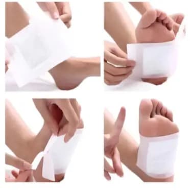 Kit 10 a 40 Adesivos Detóx para Pés – Eliminador Impurezas e Toxinas com Patches Desintoxicantes