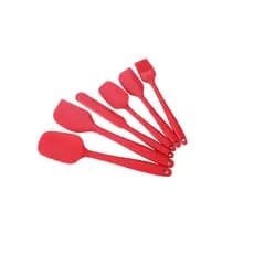 Kit Espátula com 6 peças de silicone alta qualidade