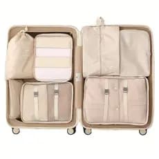 7 organizadores de mala - Organizador de mala de viagem necessaire mala de bordo kit organizador de mala