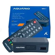 Conversor Digital e gravador Aquario Full Hd Compacto Dtv-4000s Preto 110v/220v (bivolt)