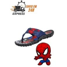 Sandália Chinelo Infantil  Homem Aranha, hot whells Masculino