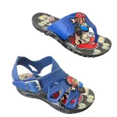 Kit 2 Pares Chinelo Papete Mario Super Leve Infantil