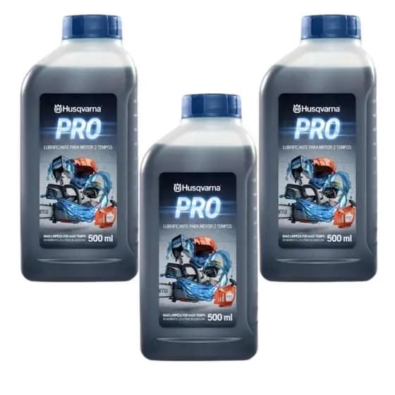 Kit 3 Unidades - Husqvarna Ole Lub fluido Premium 2T Pro 500Ml