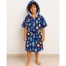 Roupão atoalhado estampado Dinossauro Astronauta Unicórnio - Pós banho, praia e piscina - Baby, infantil e juvenil