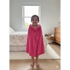 Toalha Infantil Atoalhada com Capuz – Ideal para Banho, Praia ou Piscina