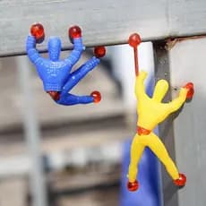 Geleca Homem Gruda Na Parede ou Vidro Divertido Cores