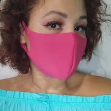 Máscara Lisa Com Design Diferenciado na cor: ROSA PINK