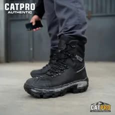 Coturno Masculino Bota Com C.a Resistente Couro Legitímo Top