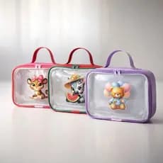 Necessaire de Viagem Feminina Infantil Juvenil – Organizador Multiuso com Alça, Estampa Fofa
