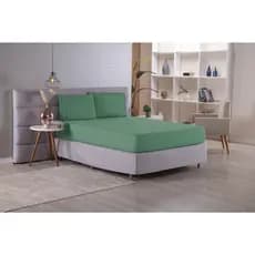Jogo Lençol Cama Casal Padrão 400 fios Micropercal 03 Peças Ponto Palito Melhor Preço