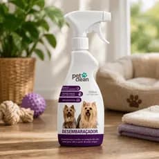 Spray Fluido Desembaraçante Pelo Cachorro Cão Gato Yorkshire Shih Tzu Pet Clean 500ml Remove Nós