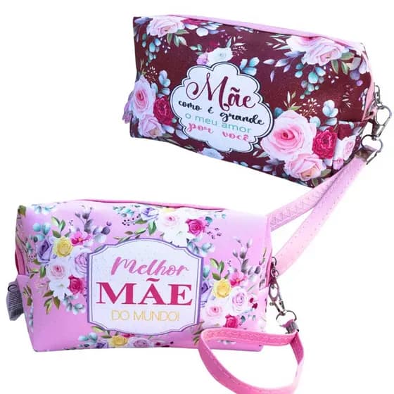 Necessaire Bolsa Para Cosmetico e Higiene Pessoal Para Dia Das Maes