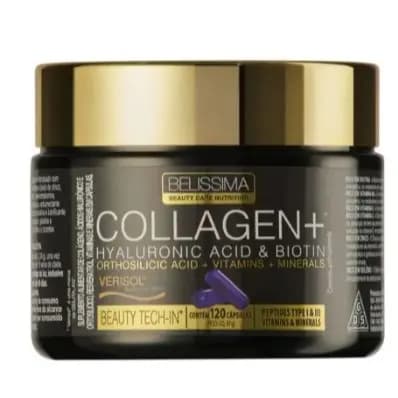 COLÁGENO COLLAGEN PLUS 120 CAPS  Verisol- BELÍSSIMA BLACK SKULL