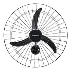 Ventilador Ventisol Profissional New Osc Parede 60cm New Black 3 Pás Plástico Premium